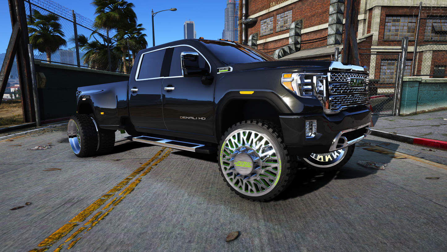 2020 GMC Sierra Denali 3500HD - JTX Forged Triad w/Matching 40-Foot PJ Trailer