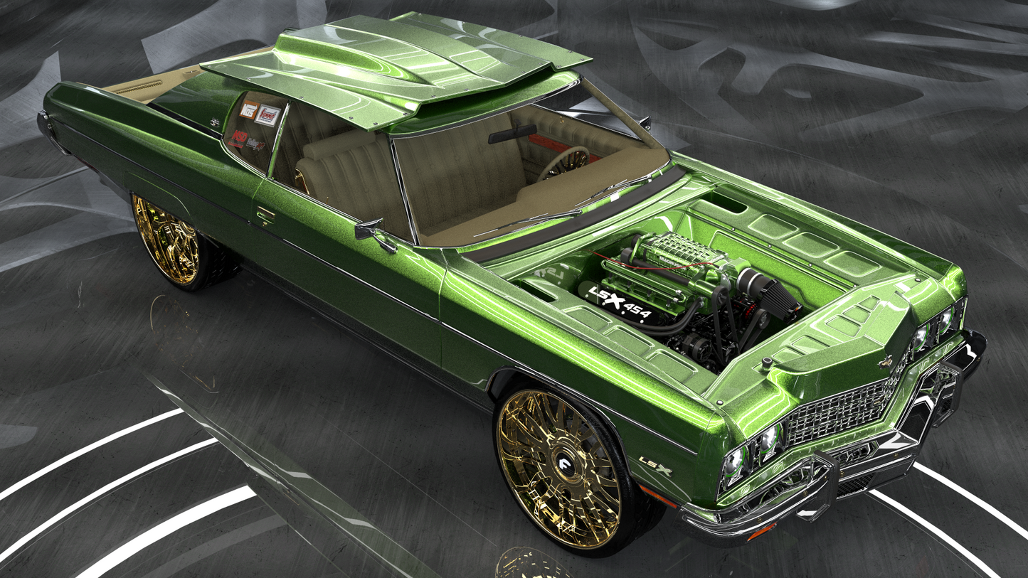 1973 Chevrolet Caprice Classic Coupe - LSX - Magnuson - Restomod - Forgiato Diosso