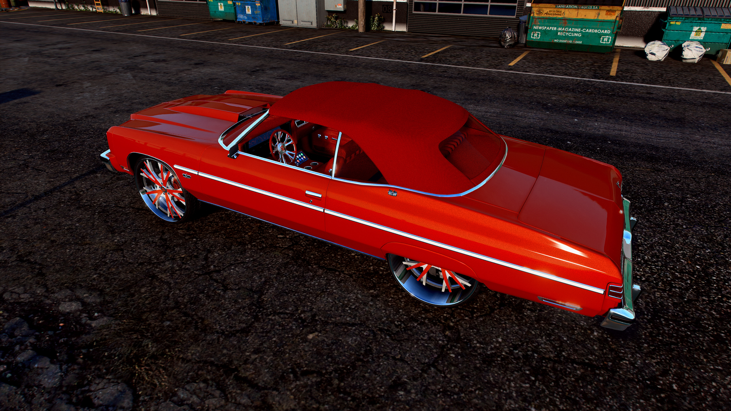 1975 Chevrolet Caprice Convertible V1 "Sexy Red"- LSA - SD Forged Victory
